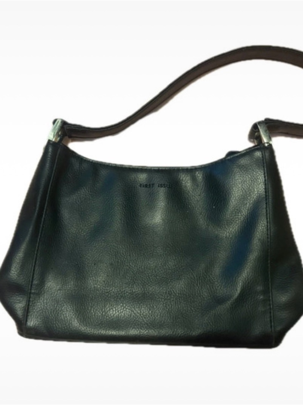 Everyday Black Leather Shoulder Bag